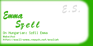 emma szell business card