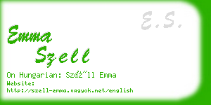 emma szell business card